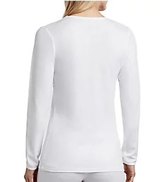 Softwear Lace Edge Long Sleeve V-Neck Shirt