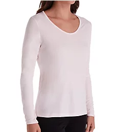 Climatesmart Long Sleeve V-Neck Shirt Blush Pink XL