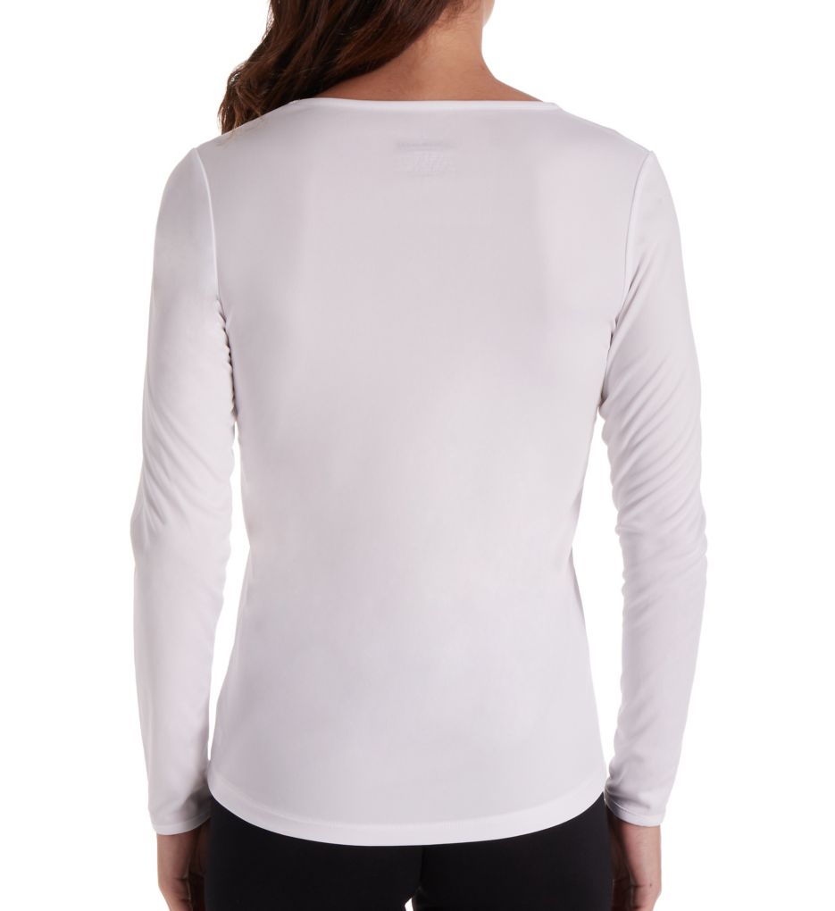 Cuddl Duds Women's Climatesmart Crew Neck Top, Black, Small at   Women's Clothing store