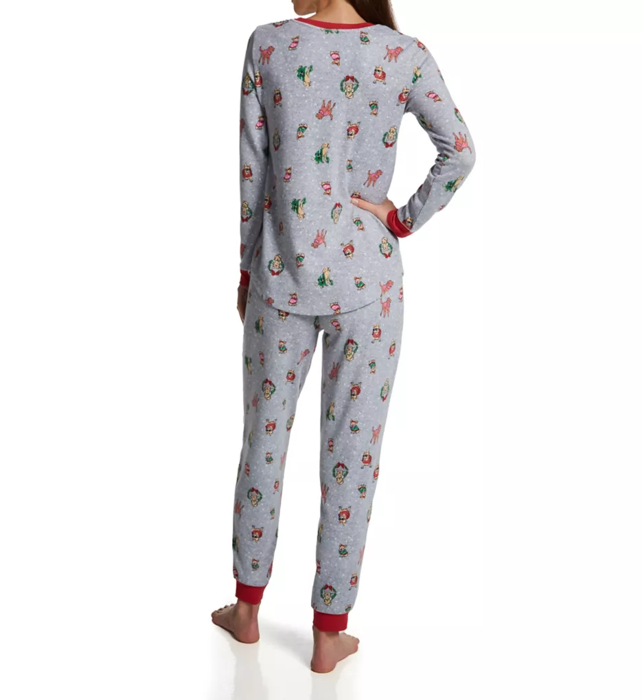 Holiday Dogs Long Sleeve PJ Set Holiday Dogs S