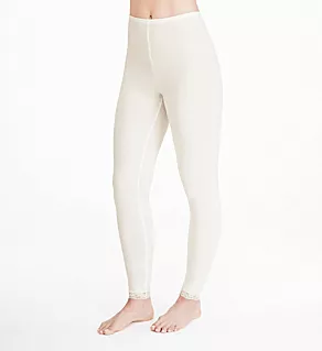 Softwear Lace Edge Legging Ivory S