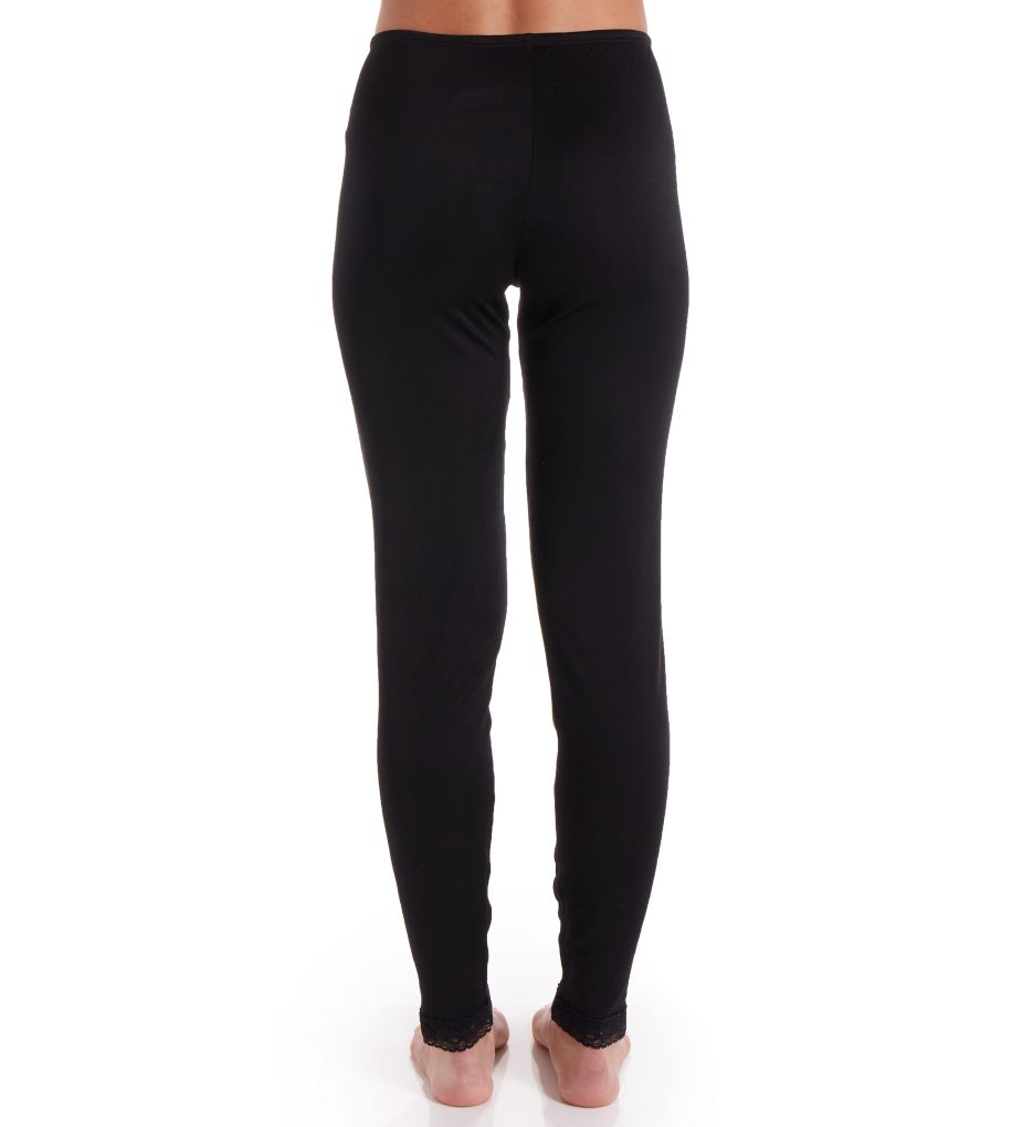 Plus Size  Softwear Lace Edge Legging Plus Black - Cuddl Duds