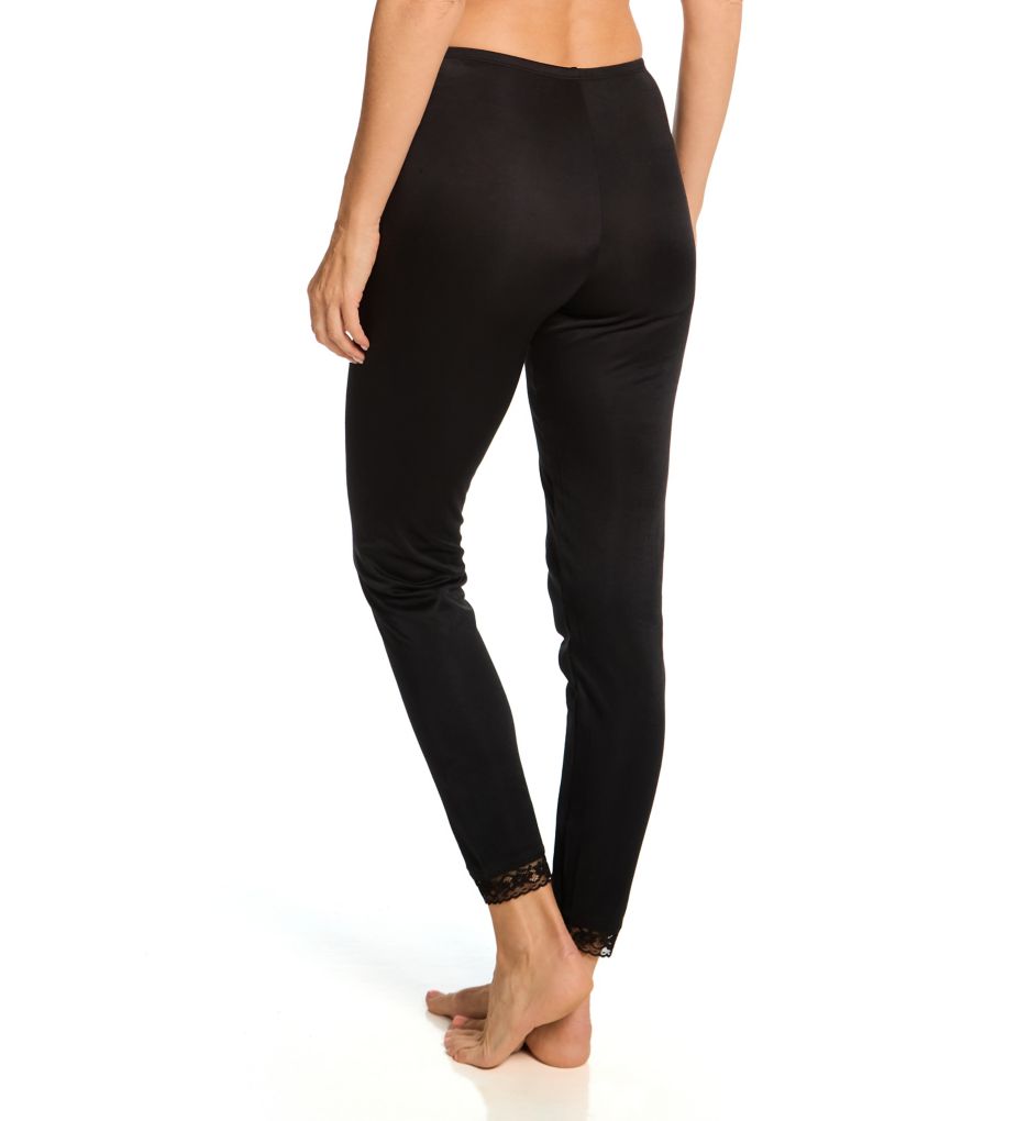 Cuddl Duds Softwear Lace Edge Legging Black L  - Image 2