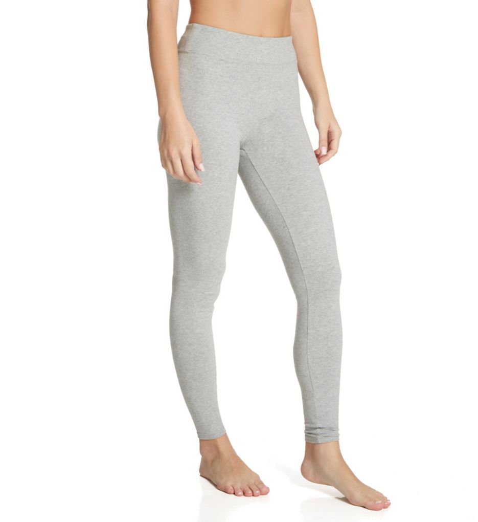 Cuddl Duds Women's Cottonwear High-Rise Wide-Waist Leggings