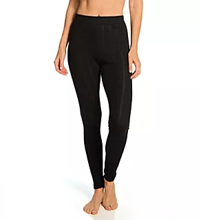 Pointelle Legging Black S
