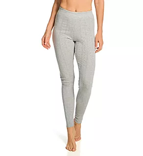 Pointelle Legging Charcoal Heather S
