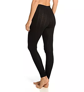 Pointelle Legging Black S