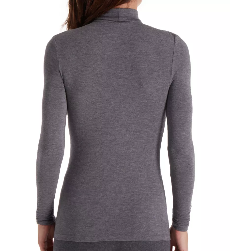 Softwear with Stretch Long Sleeve Turtleneck Charcoal Heather XS