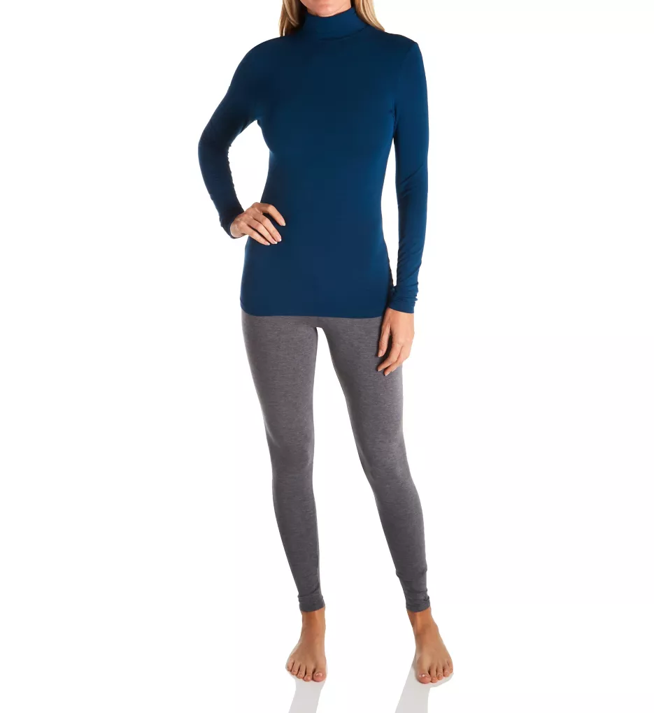 Cuddl Duds Softwear with Stretch Long Sleeve Turtleneck 8719616 - Image 3
