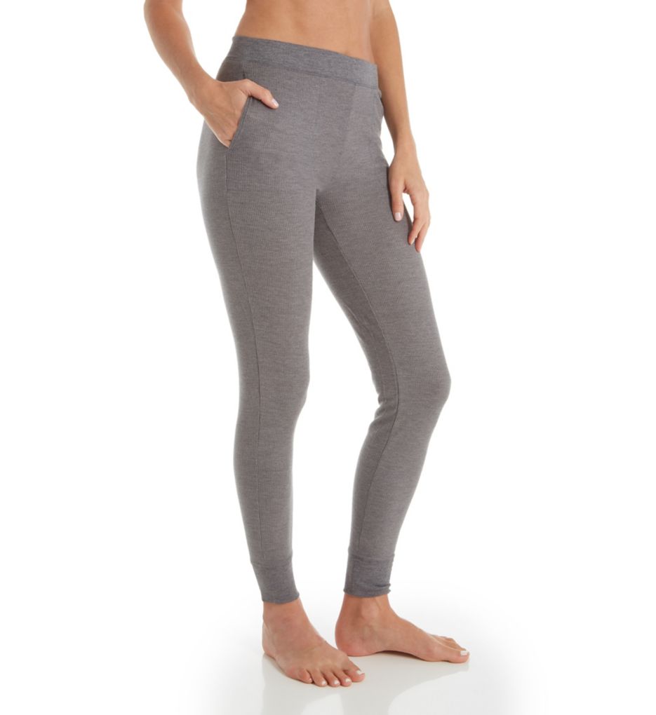 ClimateRight by Cuddl Duds Women's Brushed Comfort Long Underwear Top and Thermal  Leggings, 2-Piece Set 