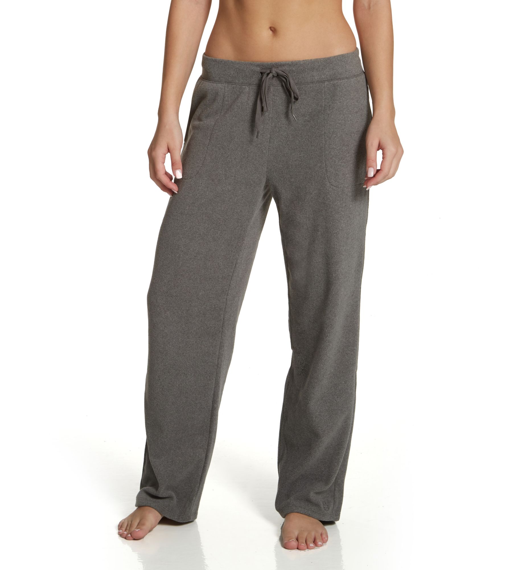 Cuddl Duds Fleecewear with Stretch Lounge Pant Charcoal Heather L  - Image 1