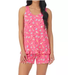 Sleeveless Boxer Short PJ Set Ice Cream M