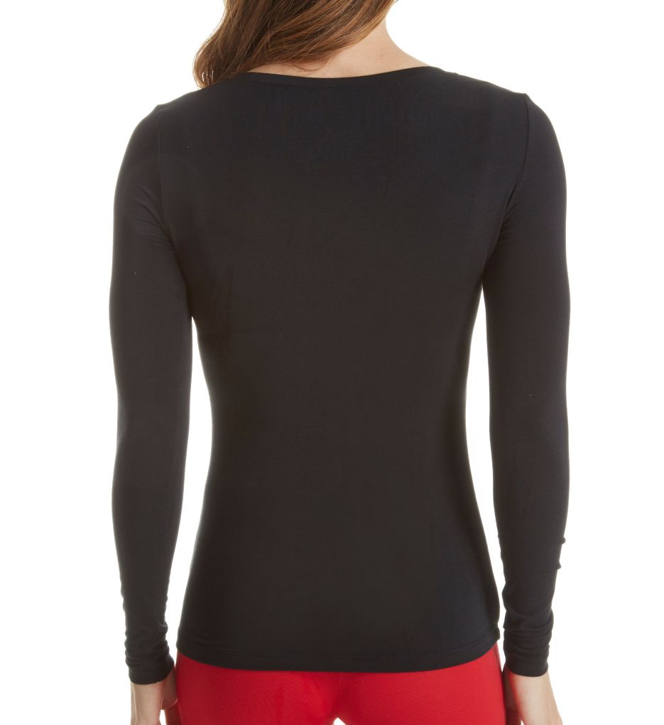 Softwear with Stretch Long Sleeve V Neck-bs