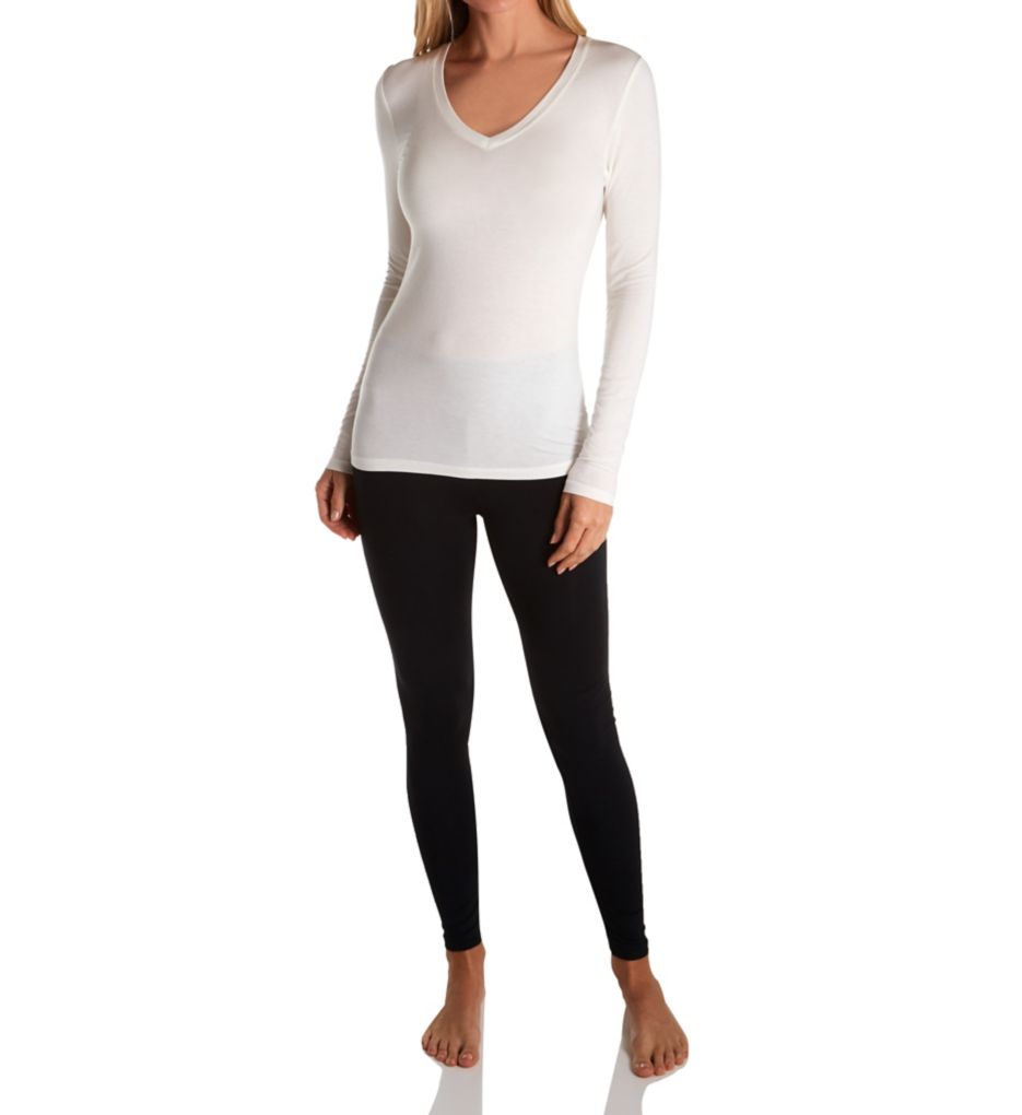 Softwear with Stretch Long Sleeve V-Neck Shirt-cs1