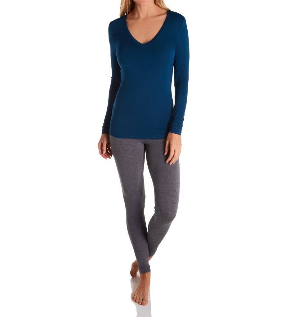 Softwear with Stretch Long Sleeve V-Neck Shirt-cs2