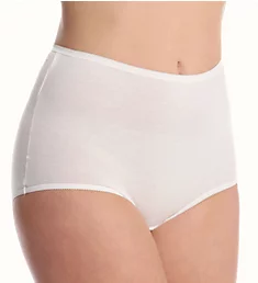 Lorraine Cotton Full Brief with Picot Trim Panty Pearl 9