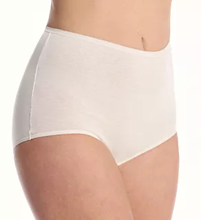Lorraine Cotton Full Brief with Picot Trim Panty Sand 6