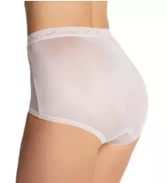 Lorraine Lace Trim Nylon Full Brief Panty - 3-Pack