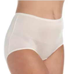 Lorraine Nylon Full Brief Panty With Picot Trim Sand 6