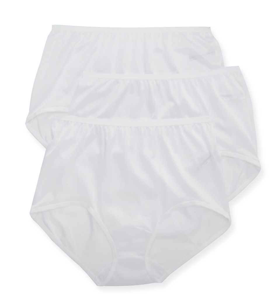 Lorraine Nylon Full Brief Panty 3Pack Pearl 7