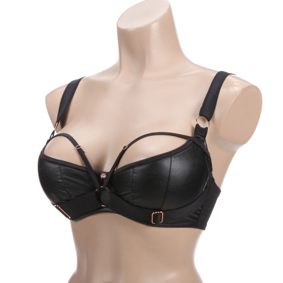 Harnessed Padded Half Cup Bra