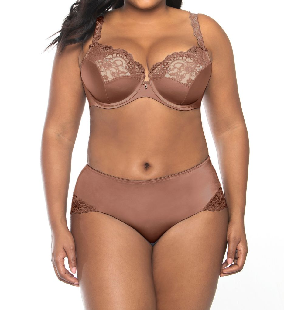 Curvy Couture Tulip Lace Push Up Balconette Bra 1017 - Image 6