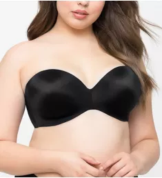 Smooth Strapless Multi-Way Uplift Bra Black Hue 38C