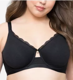 Cotton Luxe Unlined Underwire Bra Black 38C