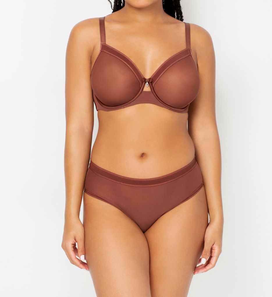 Curvy Couture, Intimates & Sleepwear, Curvy Couture Plus Size Bra 44h Bra  Full Coverage Nwt Brown