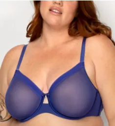 Sheer Mesh Unlined Underwire Bra