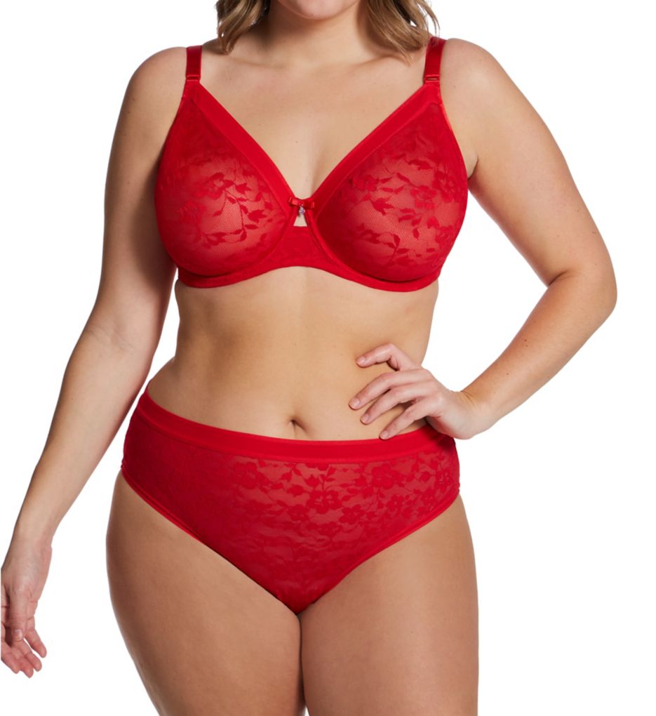 Cotton Luxe Unlined Wireless Bra - Diva Red – Curvy Couture