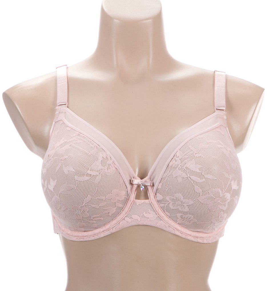 Allover Lace Unlined Bra Blushing Rose 38DD