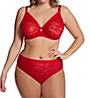 Curvy Couture Allover Lace High Cut Brief Panty 1363 - Image 5