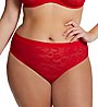 Curvy Couture Allover Lace High Cut Brief Panty