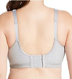 Cotton Luxe Front & Back Close Wireless Bra Grey Heather 44D