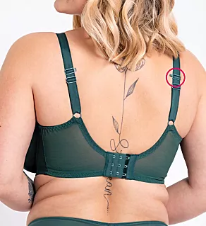 Flare Full Plunge Bra Emerald Sparkle 32GG