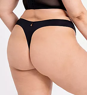 Hey Girls Thong Black/Latte L