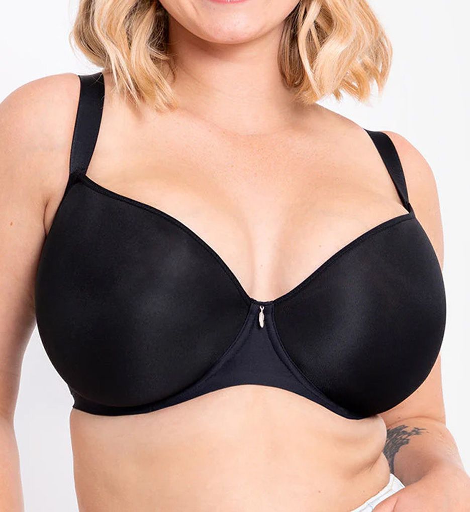 Curvy Kate Women's Smoothie Spacer T-Shirt Bra in Black | Size: 40GG | HerRoom.com