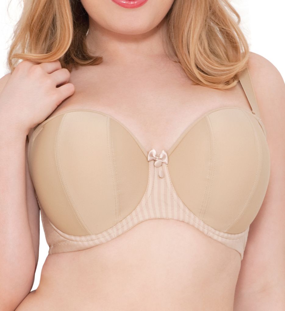 Curvy Kate Women's Luxe Strapless Multiway Underwire Bra in Beige | Size 28D | HerRoom.com