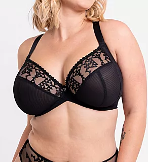 Centre Stage Full Figure Plunge Bra Black 30G