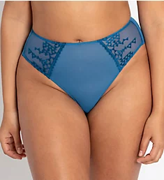 Centre Stage Deep Thong Panty Blue M