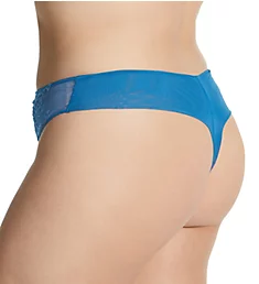 Centre Stage Deep Thong Panty Blue M