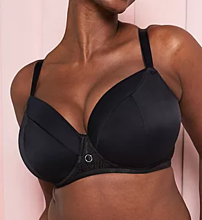 Lace Daze Padded T-Shirt Balcony Bra Black 38E