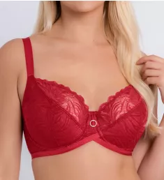 Lace Daze Underwire Balcony Bra Lipstick Red 30FF