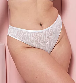 Lace Daze Brazilian Panty White S
