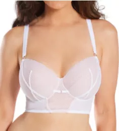 Gin Fizz Longline Balcony Bra White/Blush 30E