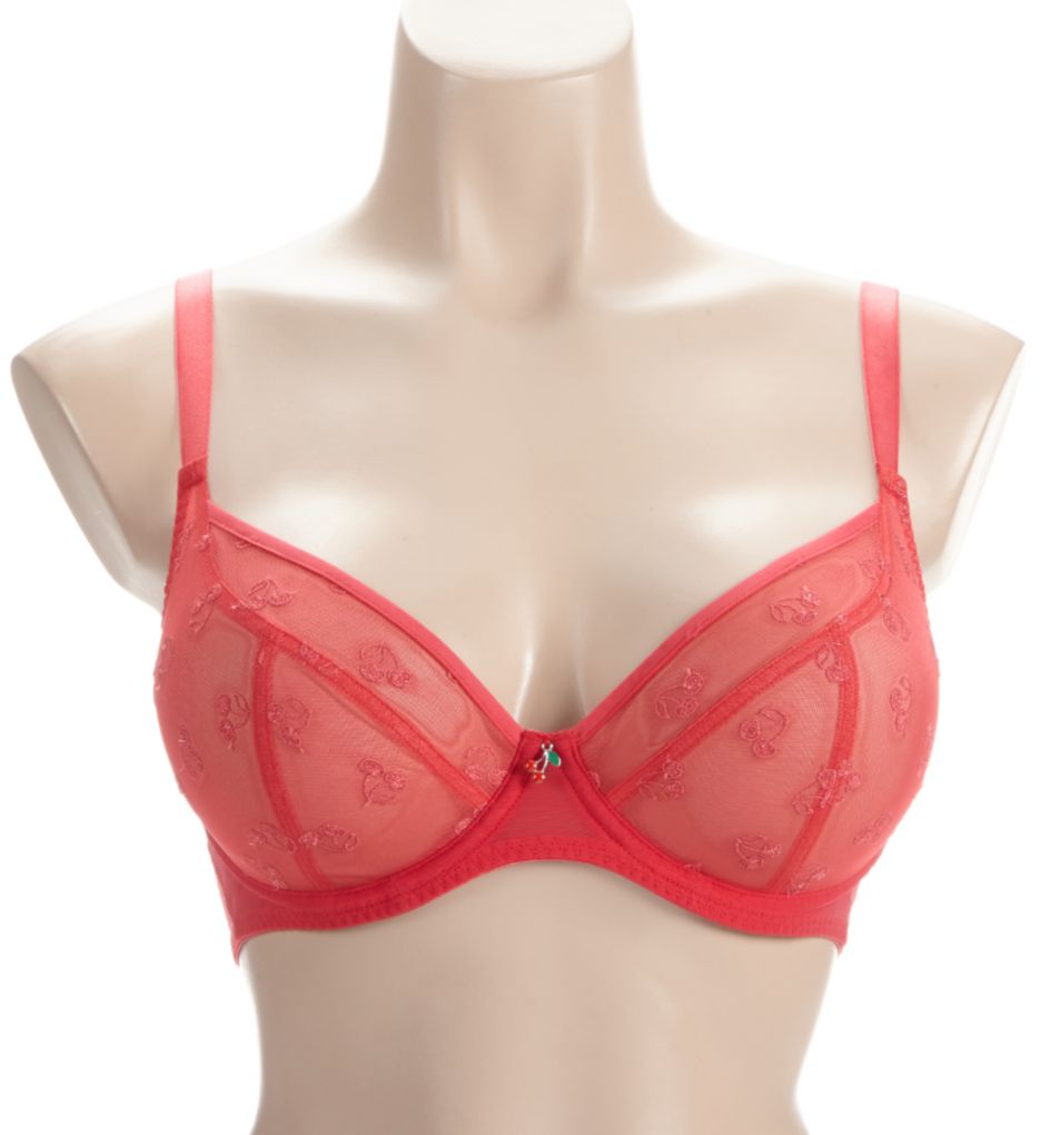 Curvy Kate Cherry Pop Plunge Bra - Cherry Glow - Curvy Bras