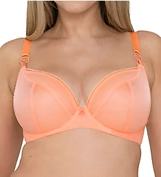 Lifestyle Sheer Plunge Multi Part Cup Bra Canteloupe 32D