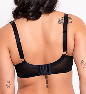Lifestyle Sheer Plunge Multi Part Cup Bra Black 30E