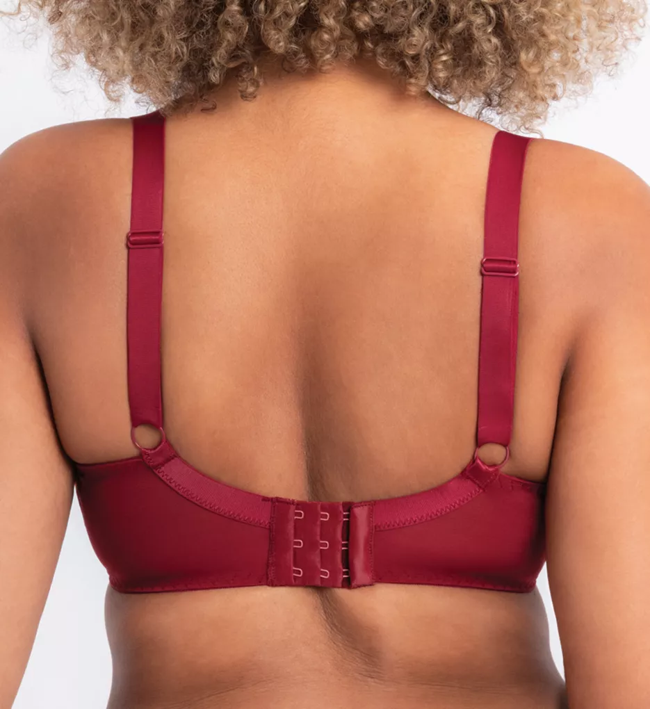 Lifestyle Sheer Plunge Multi Part Cup Bra Deep Red 30F
